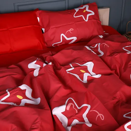 Наволочка MirSon Сатин Scarlet Star 70х70 см (2200013051251) - фото 4