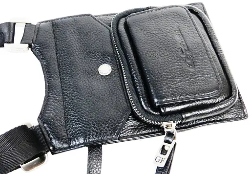 Чоловіча шкіряна сумка Giorgio Ferretti 18х14х2 см sum0020852 - фото 4