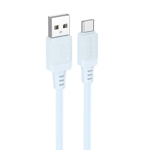 Дата кабель Borofone BX115 Lotto USB to Type-C 3A (1m) Blue