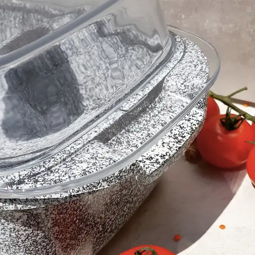 Утятница овальная с крышкой 4.5 л и гранитным покрытием Edenberg EB-8007 для индукционной плиты - фото 3