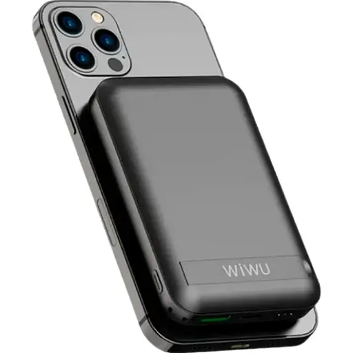 Внешний аккумулятор Wiwu Snap Cube Magnetic Wireless Charger 10000mAh Black [104330] - фото 5