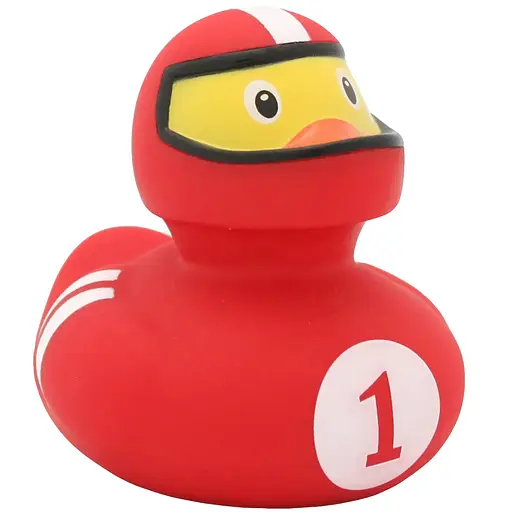 Уточка FunnyDucks Гонщик красный (1869) - фото 2