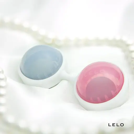 Набір вагінальних кульок Lelo Beads Mini, діаметр 2,9 см, змінне навантаження, 2 х 28 г і 2 х 37 г - фото 5