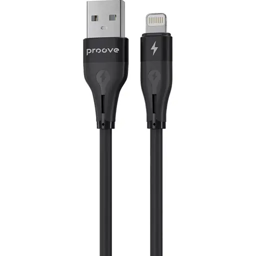 Кабель Proove Soft Silicone USB-A to Lightning 1m Black (CCSO20001101) [133328] - фото 2