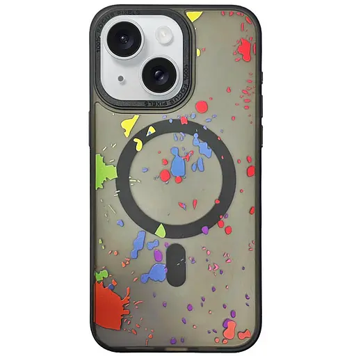 Чохол Epik TPU+PC Flush with MagSafe для Apple iPhone 15, 6.1 Titanium black - фото 1