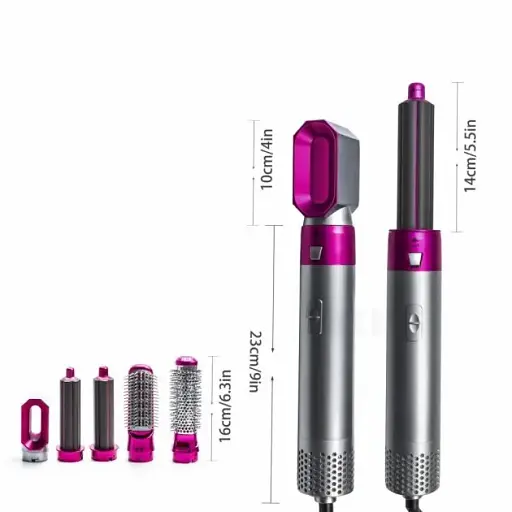 Стайлер 5 в 1 Zapper Hot Air Styler для разных типов волос с функциями придания объема, выпрямления, укладки - фото 3