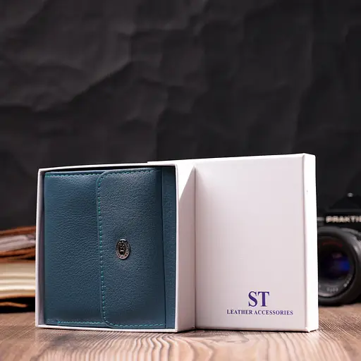 Кожаный женский кошелек ST Leather 10.5х10х1.5 см acs0028406 - фото 8