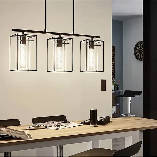 Люстра видовжена Loncino на 3 плафони Line.F MJ 131/3 - фото 1