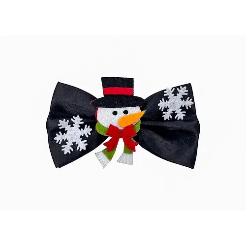 Краватка-метелик Сніговик - фото 1