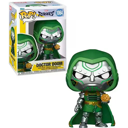Коллекционная  фигурка   Funko Pop Фанко Поп Доктор Дум Marvel Rivals Doctor Doom 10 cм FP MR DD 1064 - фото 1