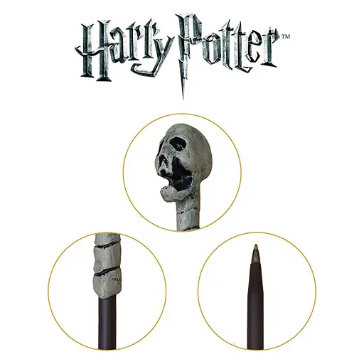 Ручка и закладка Harry Potter Death Eater Wand - skull (Гарри Поттер) - фото 6