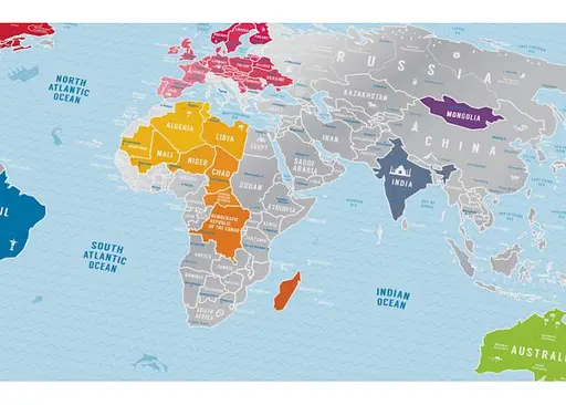 Скретч карта мира 1DEA.me Travel Map Silver World (13010) - фото 5