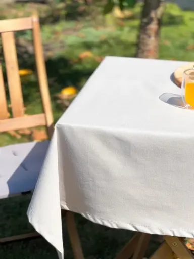 Водовідштовхувальна скатертина Сірий однотон 120х120 см (+ 2 серветки 30х40) - фото 4