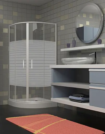 Душова кабіна Eger Tisza 90x90 скло Frizek 599-021-A, другий, білий - фото 2