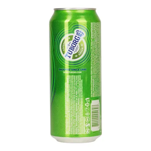 Пиво Tuborg Green, світле, 4,6%, з/б, 0,5 л (256738) - фото 3