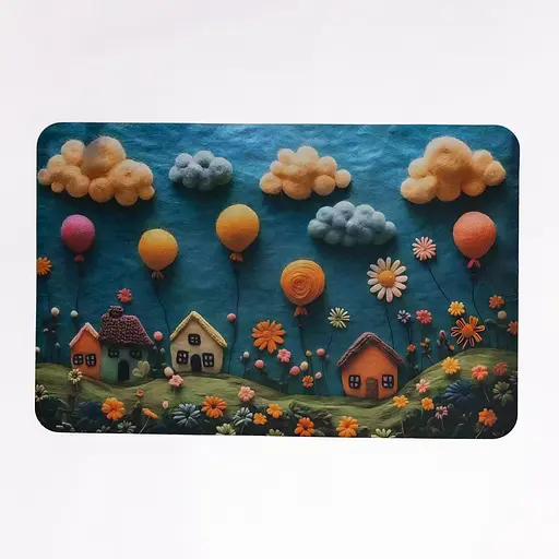 3D-килимок для ванної кімнати з м'якого діатоміту 38×58 (см) вологопоглинальний килимок для дому ванни туалету Yiwu HP-42-34