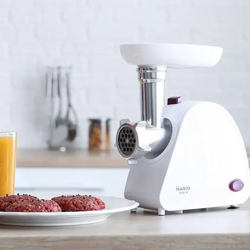 Электрическая мясорубка для мяса Magio MG-263 обычная бытовая электромясорубка для дома с насадками - фото 2