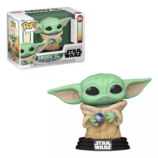 Фигурка Funko Pop Фанко Поп Мандалорец Звездные войны Грогу The Mandalorian Grogu 10 см SW BY 584