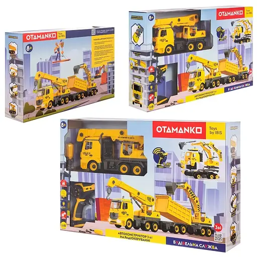 Автоконструктор Otamanko 3-в-1 Строительная служба Кран - фото 4