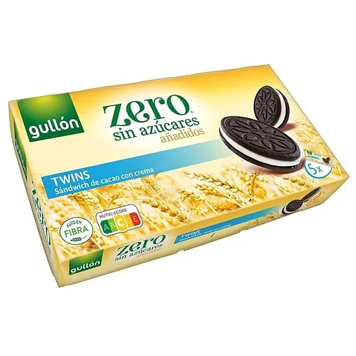 Уцінка. Печиво-сендвіч Gullon Diet Nature Twins какао з кремом без цукру 210 г 
