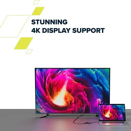 USB-Хаб Canyon USB-хаб hub DS-4 3in1 USB-C Grey (CNS-TDS4) - фото 5