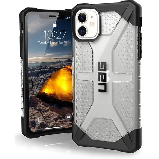 Оригинальный противоударный чехол UAG для iPhone 11 Plasma Ice 11171314343 прозрачный бампер - фото 8