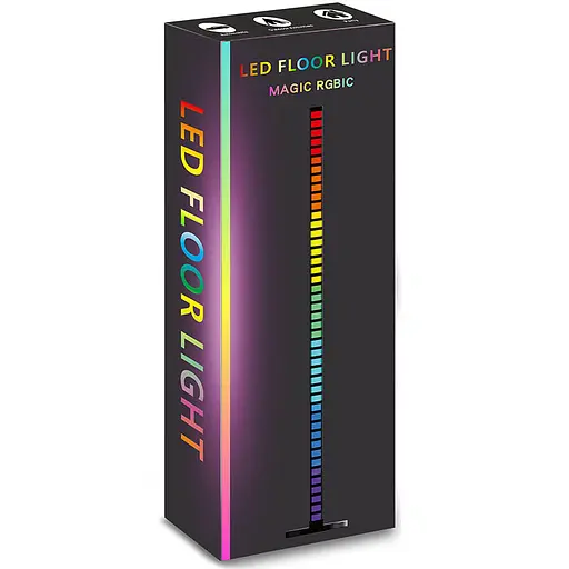 Підлогова кутова LED лампа RGB Magic 2 Bluetooth USB with app Black - фото 6