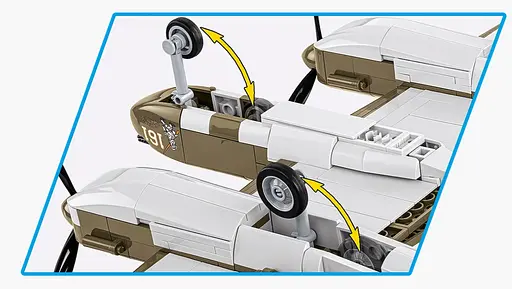 Конструктор дитячий літак Lockheed P-38H Lightning COBI 5763 - фото 5