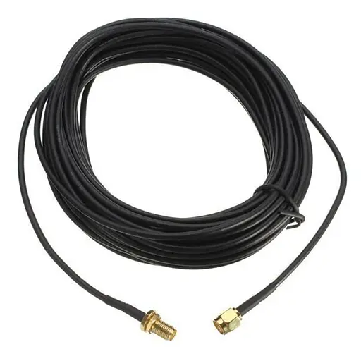 Антенный кабель - удлинитель с SMA разъемами Unitoptek RP-SMA-5, длиной 5 метров (101033)