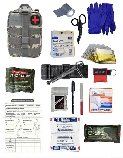 Аптечка укомплектованная №10 Rescue Ready в подсумке с быстрым сбросом - фото 1