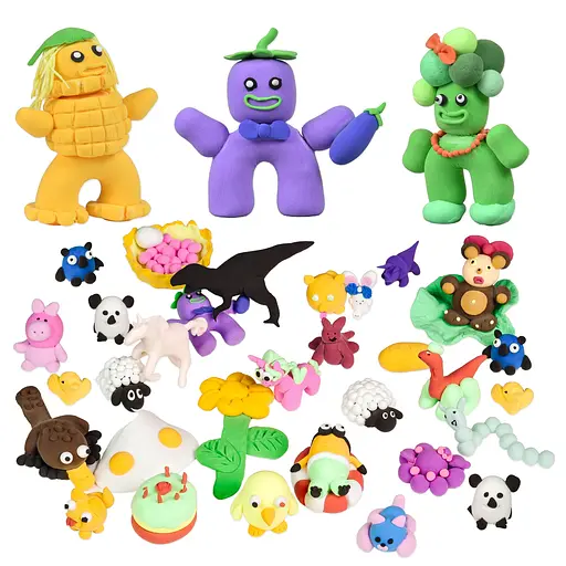 Набір для творчості Strateg U'DO Clay 90 г (10 г x 9 шт.) (30849) - фото 6