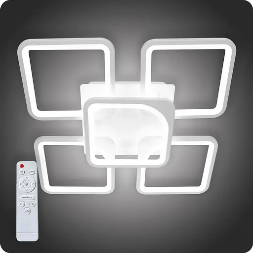 Люстра світлодіодна 517 Dlight з пультом 115Вт Білий (02067) - фото 1