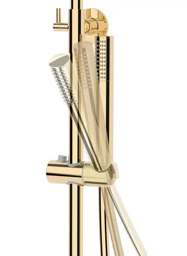 Душова система Corsan Lugo gold з термостатом та виливом CMN01TGLW, Золотий - фото 5