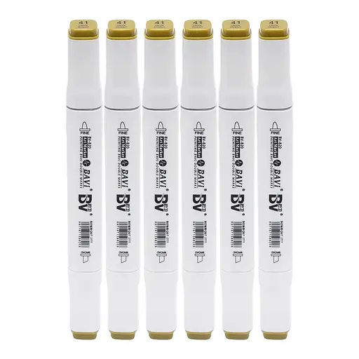 Скетч-маркер двусторонний Bavi №41, на спиртовой основе, 10 шт.