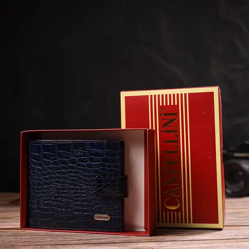 Мужской кожаный кошелек Canpellini 11.5х9.7х2 см acs0025698 - фото 8