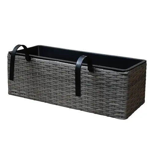 Кашпо Engard балконное из искусственного ротанга 60x18x18 см (HA-13) - фото 4