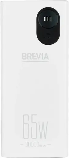 Зовнішній акумулятор brevia 30000mAh 65 W з дисплеєм - фото 1