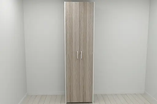 Шкаф Гардероб Уни секция 7 серии Конект Ferrum-decor 220x60x50см Белый металл ДСП Дуб Сонома Трюфель 16 мм (FRD-104570) - фото 8