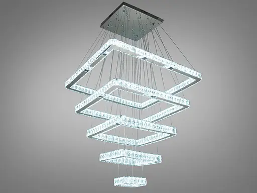 Королева світла і краси, кришталева світлодіодна люстра-підвіс "Люксов - фото 1