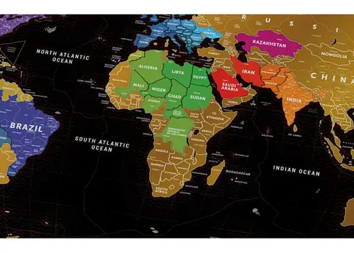 Скретч карта мира 1DEA.me Travel Map Black World (13007) - фото 5