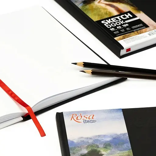Блокнот для рисунку Rosa Studio A5 (14.8х21см) 100г/м2 96л чорний - фото 6