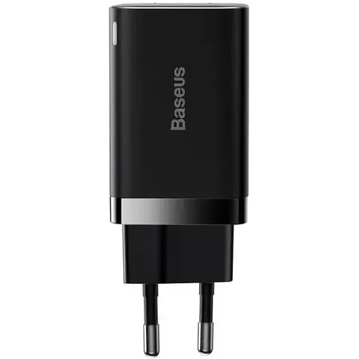 Зарядний пристрій Baseus Super Si 30 W 1 USB-C PD вихід блок адаптер чорні - фото 1