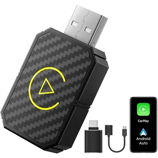 Беспроводной автомобильный адаптер для Carplay 2 в 1 Android Auto/Car Play