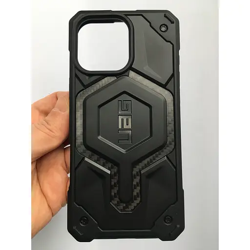 Оригинальный противоударный чехол UAG Monarch для Iphone 16 Pro Max (6.9") Carbon Fiber 114457114242 - фото 3