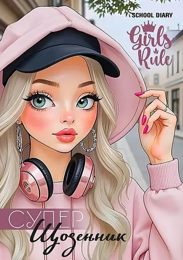 Щоденник, 55 г, скоба, 143x197 мм, 40 аркушів, 25078