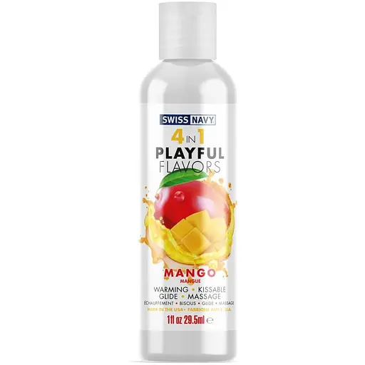 Лубрикант на водной основе Swiss Navy 4 in 1 Playful Flavors манго 29,5 мл