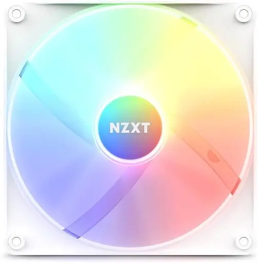 Вентилятор NZXT NZXT, F140RGB Core - 140mm - Hub-mounted RGB Fans-Single (White) (RF-C14SF-W1) - фото 1