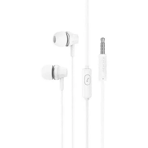 Наушники Borofone BM74 Singer универсальные earphones with microphone белые - фото 1