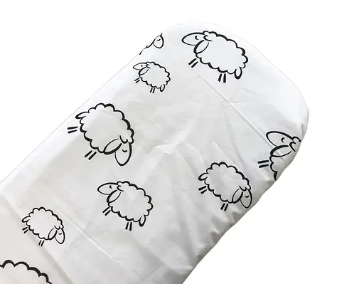 Простынь хлопковая Moontime в коляску "Овечки" - фото 1