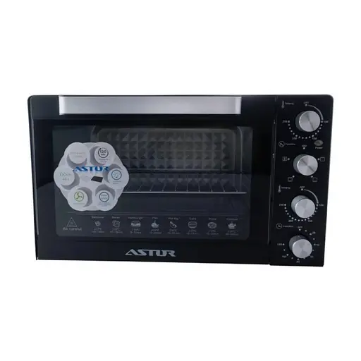 Духовка Astor CZ-2146 46 л конвекція чорна - фото 2